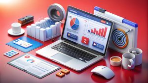 Blogger using AI tools like Jasper, SurferSEO, AAWP, and Lasso to create high-converting affiliate blog posts.